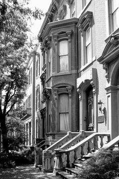 Old Row Houses In Downtown Washington Dc