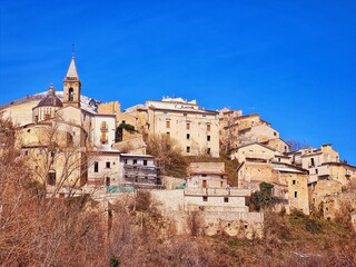 view of Cocullo in Abruzzo Italy