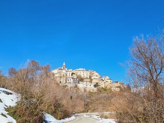 view of Cocullo in Abruzzo Italy