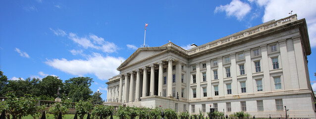 Fototapeta na wymiar US Department of Treasury Washington DC