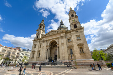 Fototapeta na wymiar Budapest, Hungary. St. Stephen's Basilica, roman catholic cathedral in honour of Stephen, the first King of Hungary