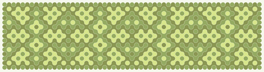 Multicolor truchet tiling connections illustration