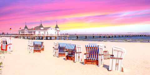 Seebad Ahlbeck, Ostsee, Deutschland 