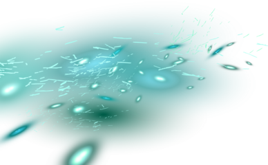 Magical Blue Fire Sparks Background