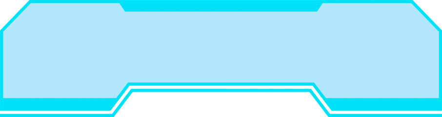 Obraz premium Futuristic Cyberpunk HUD Rectangular Interface Frame