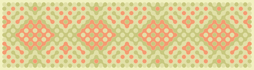 Multicolor truchet tiling connections illustration