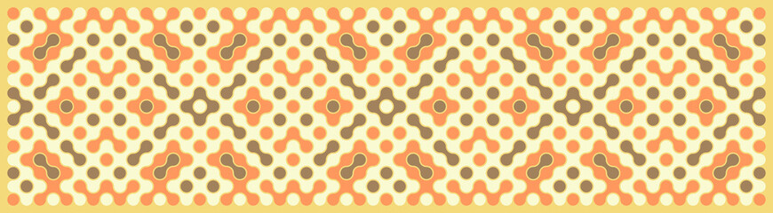 Multicolor truchet tiling connections illustration