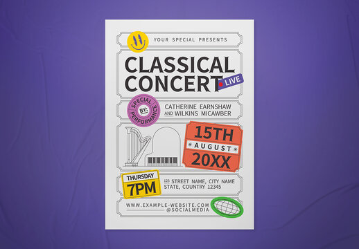 Live Concert Flyer Layout