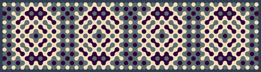 Multicolor truchet tiling connections illustration