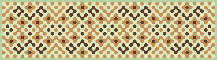 Multicolor truchet tiling connections illustration