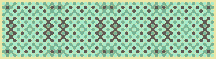Multicolor truchet tiling connections illustration