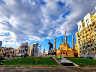 Obraz premium view on beirut square downtown