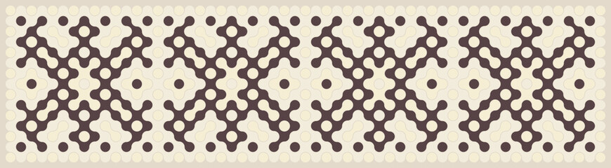 Multicolor truchet tiling connections illustration