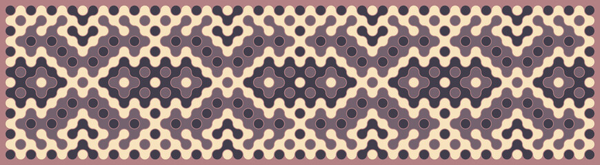 Obraz premium Multicolor truchet tiling connections illustration