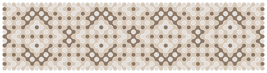 Multicolor truchet tiling connections illustration