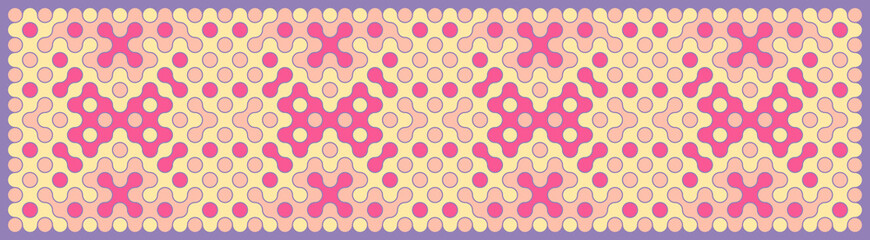 Multicolor truchet tiling connections illustration