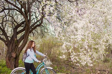 person riding a bike in park