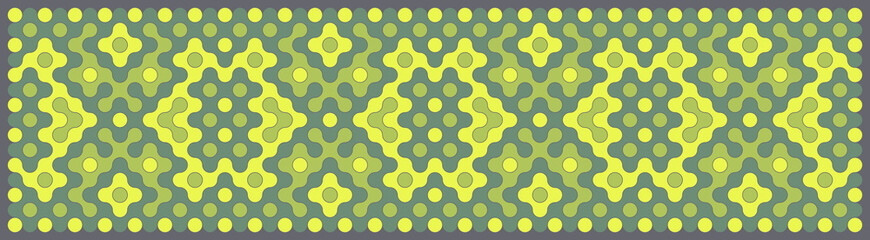 Multicolor truchet tiling connections illustration