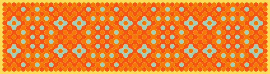 Multicolor truchet tiling connections illustration