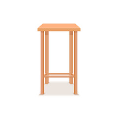Chair wooden cartoon furniture. Stool vector seat modern wood chair