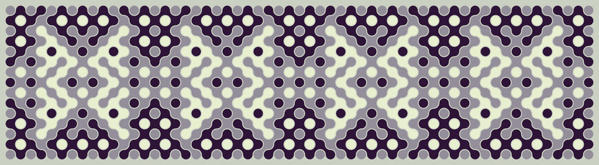 Obraz premium Multicolor truchet tiling connections illustration