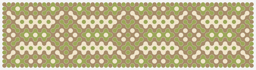Multicolor truchet tiling connections illustration