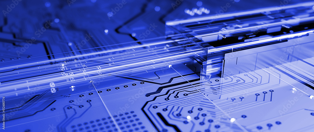 Poster Technology background/Technology background of the abstract computer motherboard, can be used in the description of technological processes, science. Can be used as digital dynamic wallpaper.