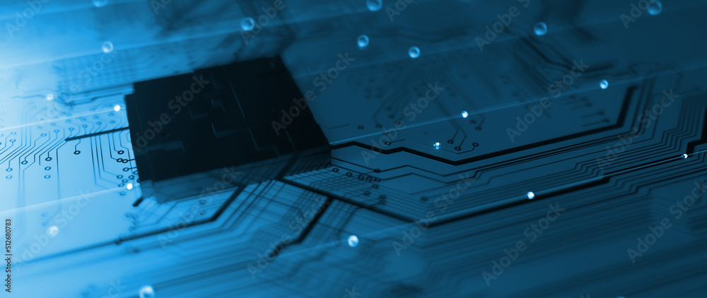 Poster Technology background/Technology background of the abstract computer motherboard, can be used in the description of technological processes, science. Can be used as digital dynamic wallpaper.