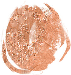 Rose gold metallic and glitter brush strokes