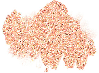 Rose gold metallic and glitter brush strokes