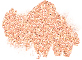 Rose gold metallic and glitter brush strokes