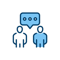 Interaction filled line icon. linear style sign for mobile concept and web design. Outline vector icon. Symbol, logo illustration. Vector graphic