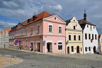 Fototapeta premium old houses of czech town horsovsky tyn