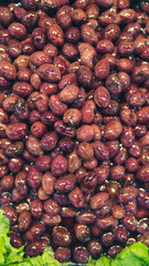 olives market stand rayon istanbul turkey background