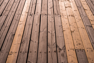 High angle texture of wooden boards
