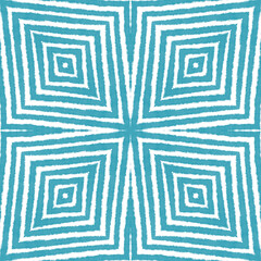 Textured stripes pattern. Turquoise symmetrical
