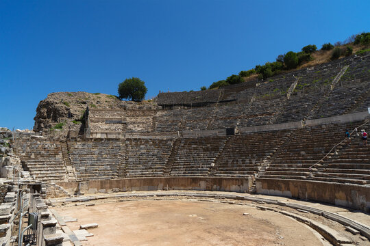 Theatre of Ephesus. Amphitheater (Coliseum) in Ephesus (Efes) Turkey, Asia