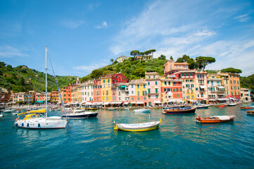 Fototapeta na wymiar Portofino on the Ligurian Coast of Italy.