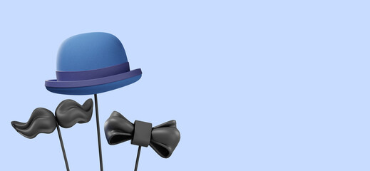 Dia dos pais / Father's day background. 3d illustration