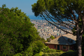 The view from Granarolo above Genoa.