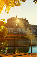 Royal Chateau in Amboise - castle in Loire valley, France