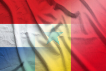 Netherlands and Senegal political flag international negotiation SEN NLD © dmitriy