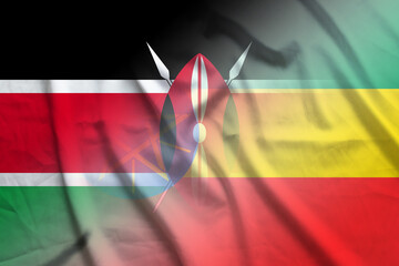Kenya and Ethiopia official flag international relations ETH KEN