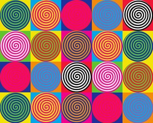 Pop Art colorful background