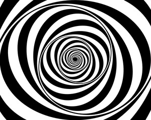 Fototapeta premium black and white optical illusion background