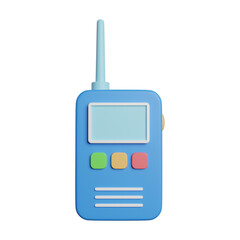 3D Rendering Illustration Walkie Talkie Photo HD Quality