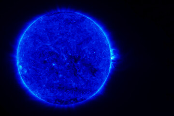 Hot blue star. Elements of this image furnished by NASA