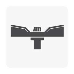 drain, deck, roof, drainage, icon, vector, gutter, system, flat, build, house, rooftop, dome, concrete, bowl, cover, overflow, detail, installation, pipe, roof gutter, roof deck, drainage system, wall