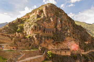 rock in the mountains, Ollantaytambo, Cusco, Peru