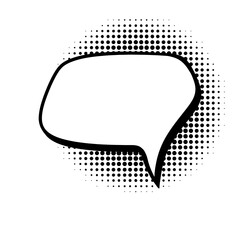 Comic conversation Speech Bubble, Doodle speech balloon